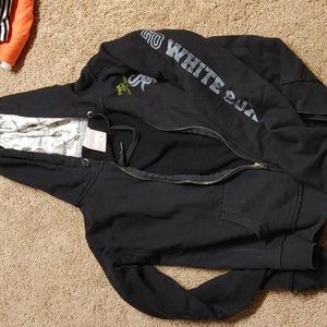 PINK MLB white Sox Graffiti Hoodie Rare